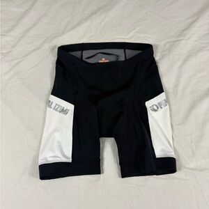 Pearl Izumi Unisex Black/White Padded Ciclyng Shorts Size L